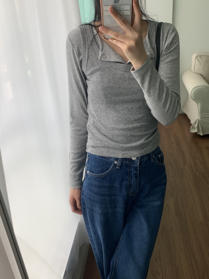 NOUVEAU東大門㊣實拍女士新款休閑推薦真品時尚吊帶背心羊毛NOUVEAU吊帶/背心