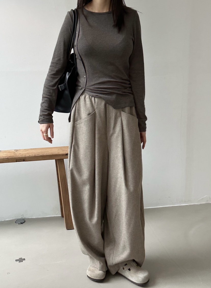 LE VASE東大門㊣代購女士新款推薦25秋冬人氣職業熱賣休閑褲LE VASE休閑褲