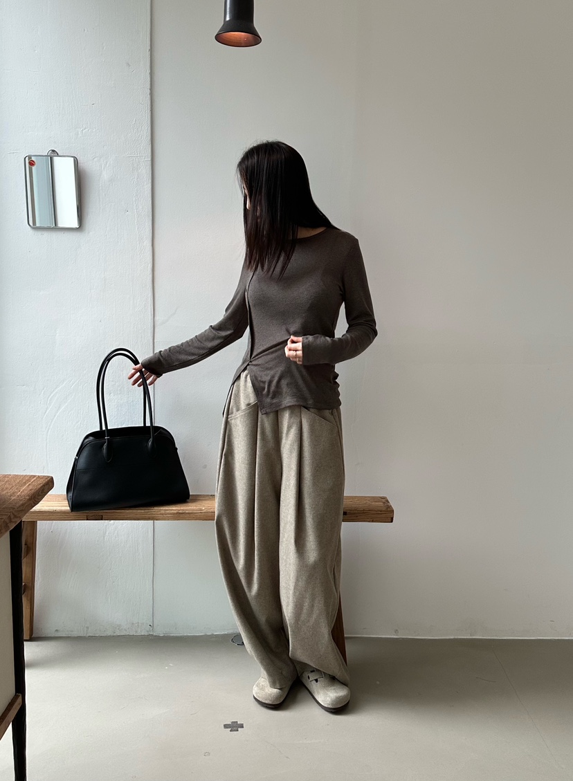 LE VASE東大門㊣代購女士新款推薦25秋冬人氣職業熱賣休閑褲LE VASE休閑褲