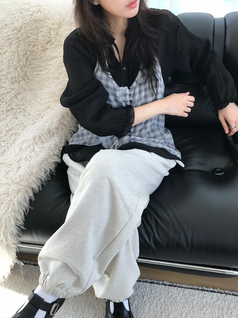 ESCHER東大門㊣直郵女裝新品熱賣真品25秋冬休閑吊帶背心格紋ESCHER吊帶/背心