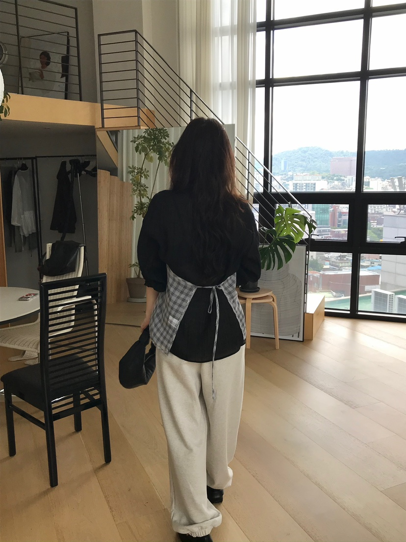 ESCHER東大門㊣直郵女裝新品熱賣真品25秋冬休閑吊帶背心格紋ESCHER吊帶/背心