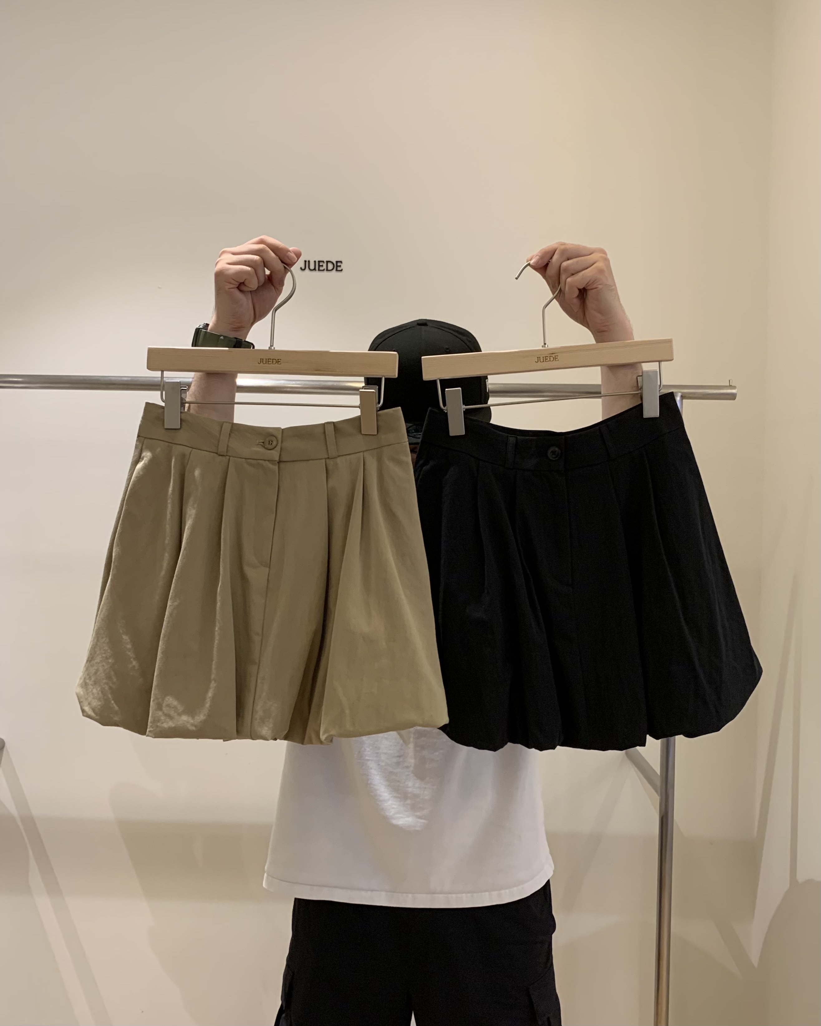 JUEDE（此品牌容易投訴）東大門㊣實拍女士新款熱賣25秋冬短裙JUEDE短裙