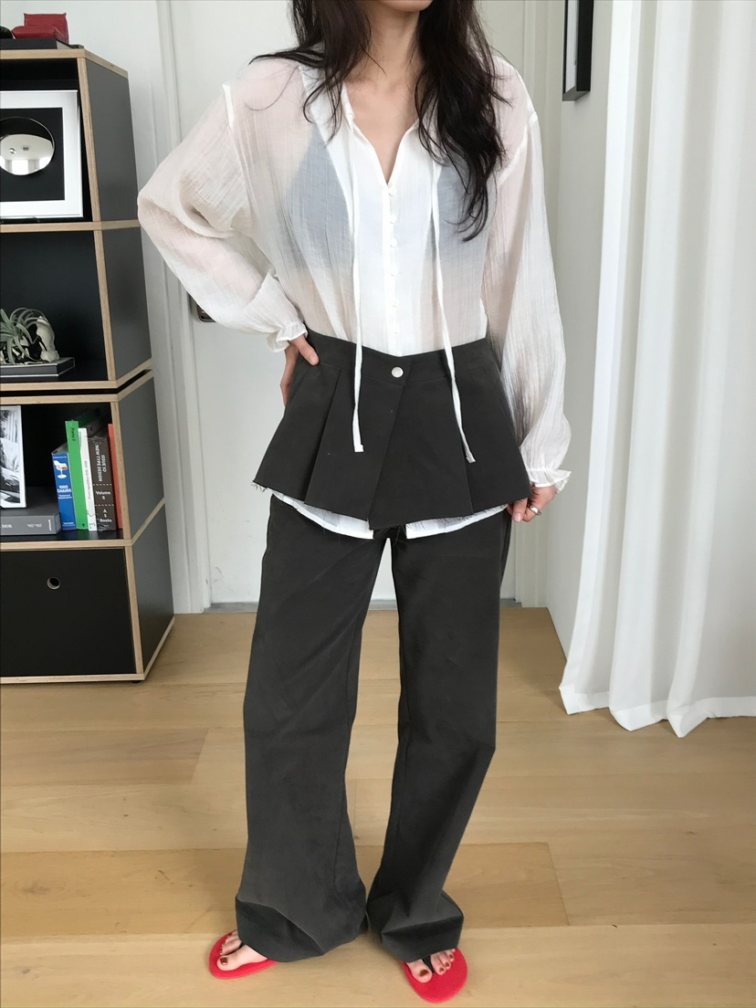 ESCHER東大門㊣代購女裝新款時尚熱賣25秋冬人氣襯衫蕾絲衫ESCHER襯衫/蕾絲衫