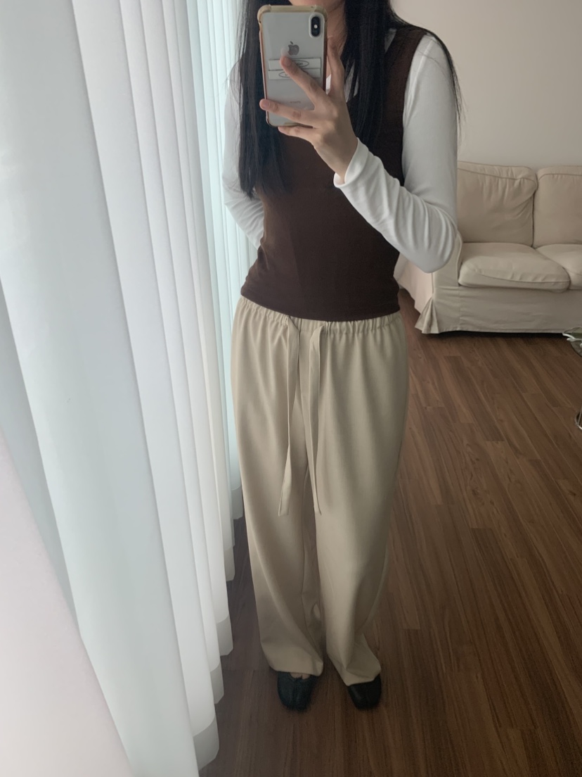 NOUVEAU東大門㊣直郵女裝新品休閑人氣熱賣推薦真品休閑褲羊毛NOUVEAU休閑褲