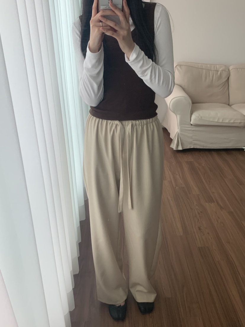 NOUVEAU東大門㊣直郵女裝新品休閑人氣熱賣推薦真品休閑褲羊毛NOUVEAU休閑褲