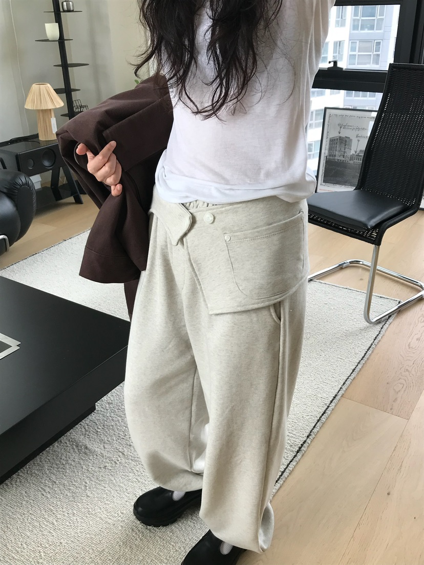 ESCHER東大門㊣直郵女裝新款25秋冬推薦熱賣時尚休閑褲腰帶ESCHER休閑褲