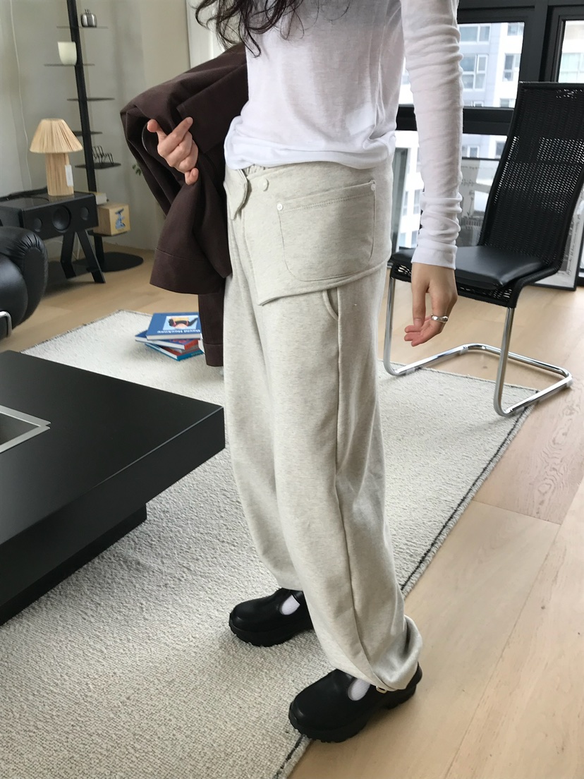 ESCHER東大門㊣直郵女裝新款25秋冬推薦熱賣時尚休閑褲腰帶ESCHER休閑褲