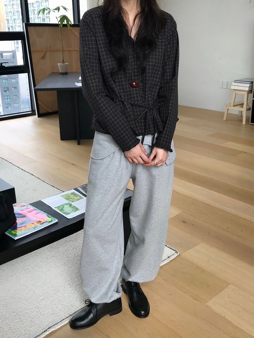 ESCHER東大門㊣直郵女裝新款25秋冬推薦熱賣時尚休閑褲腰帶ESCHER休閑褲