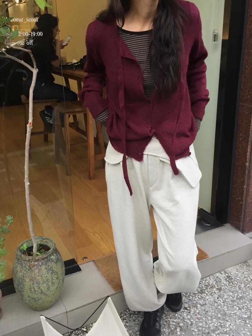 ESCHER東大門㊣直郵女裝新款25秋冬推薦熱賣時尚休閑褲腰帶ESCHER休閑褲