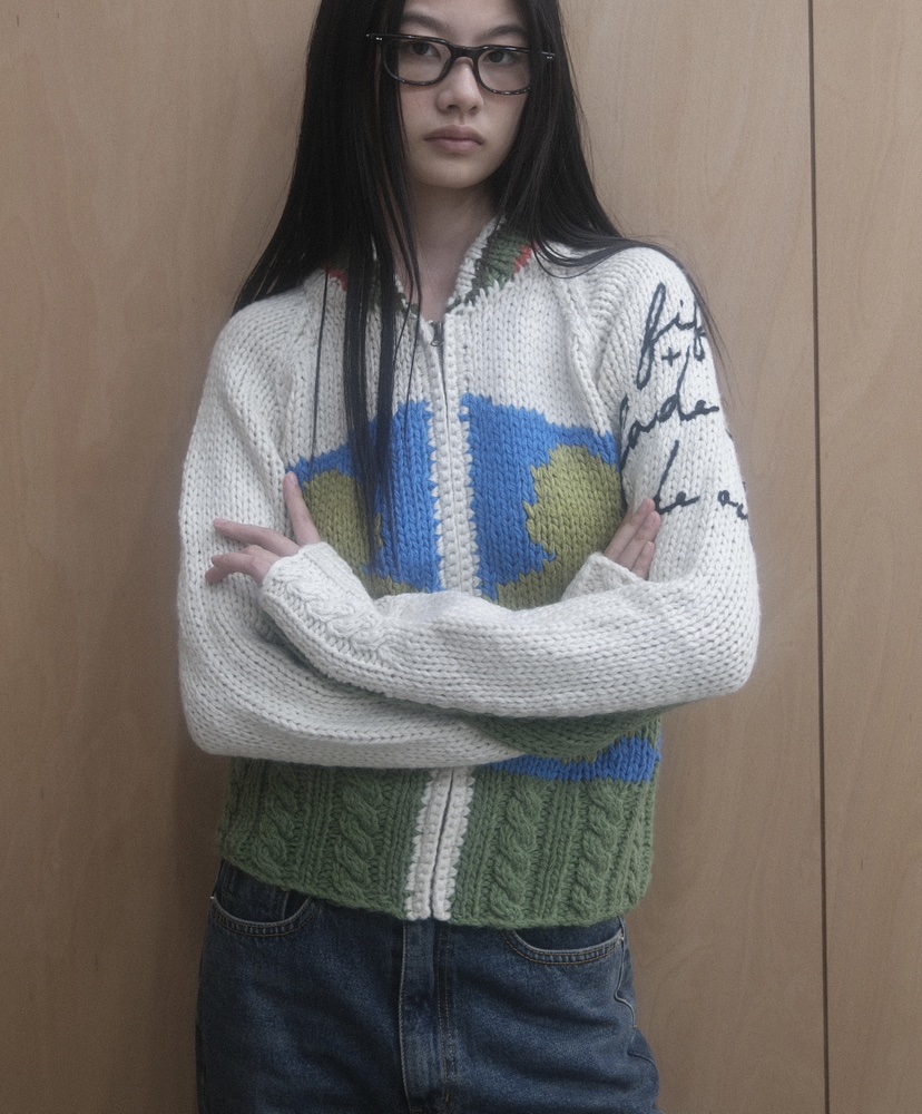 FIFO東大門㊣代購女裝新款熱賣真品職業25秋冬人氣針織衫拉鏈FIFO針織衫