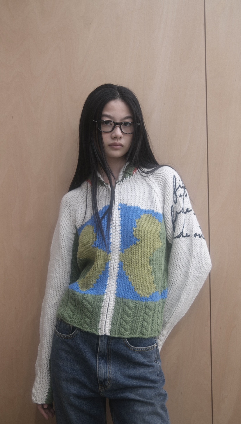 FIFO東大門㊣代購女裝新款熱賣真品職業25秋冬人氣針織衫拉鏈FIFO針織衫