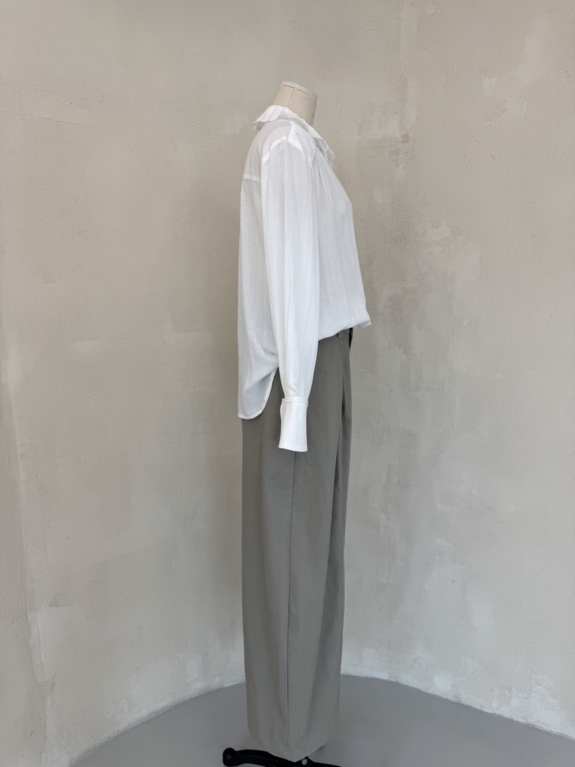 LAUNDRY東大門㊣實拍女士新款25秋冬時尚熱賣襯衫蕾絲衫刺繡LAUNDRY襯衫/蕾絲衫