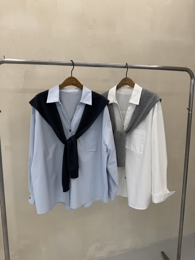 LAUNDRY韓國直郵㊣女裝新款職業真品襯衫蕾絲衫不含披肩套裝LAUNDRY襯衫/蕾絲衫