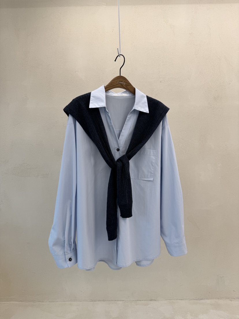 LAUNDRY韓國直郵㊣女裝新款職業真品襯衫蕾絲衫不含披肩套裝LAUNDRY襯衫/蕾絲衫圖色2