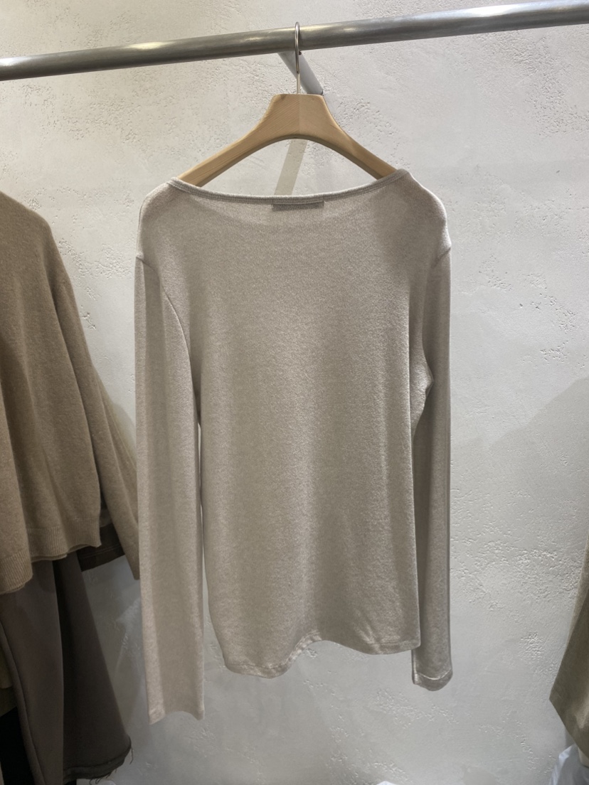 LE VASE韓國代購㊣女裝新品25秋冬休閑時尚真品長袖T恤紐扣LE VASE長袖T恤