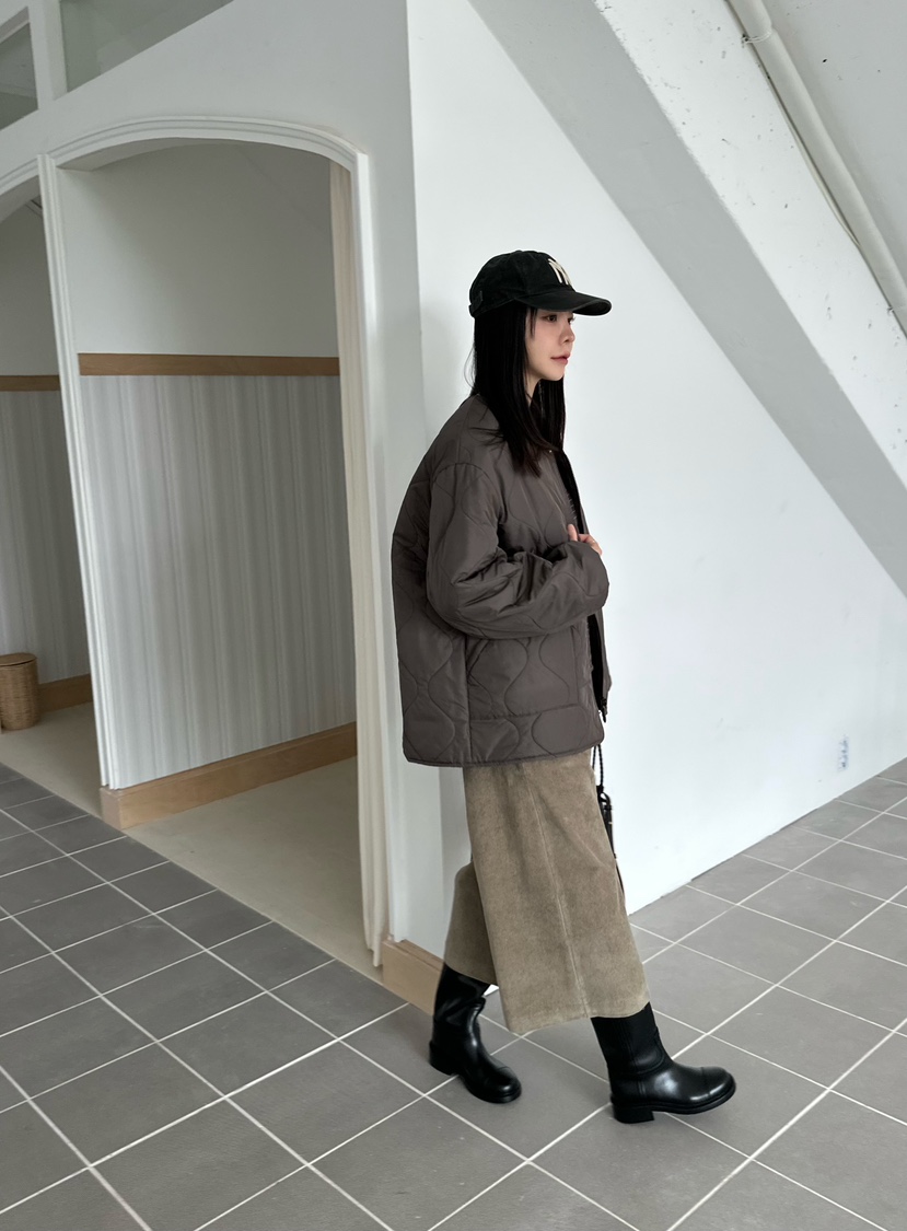 LE VASE韓國代購㊣女士新款時尚休閑職業熱賣夾克填充雙面LE VASE夾克
