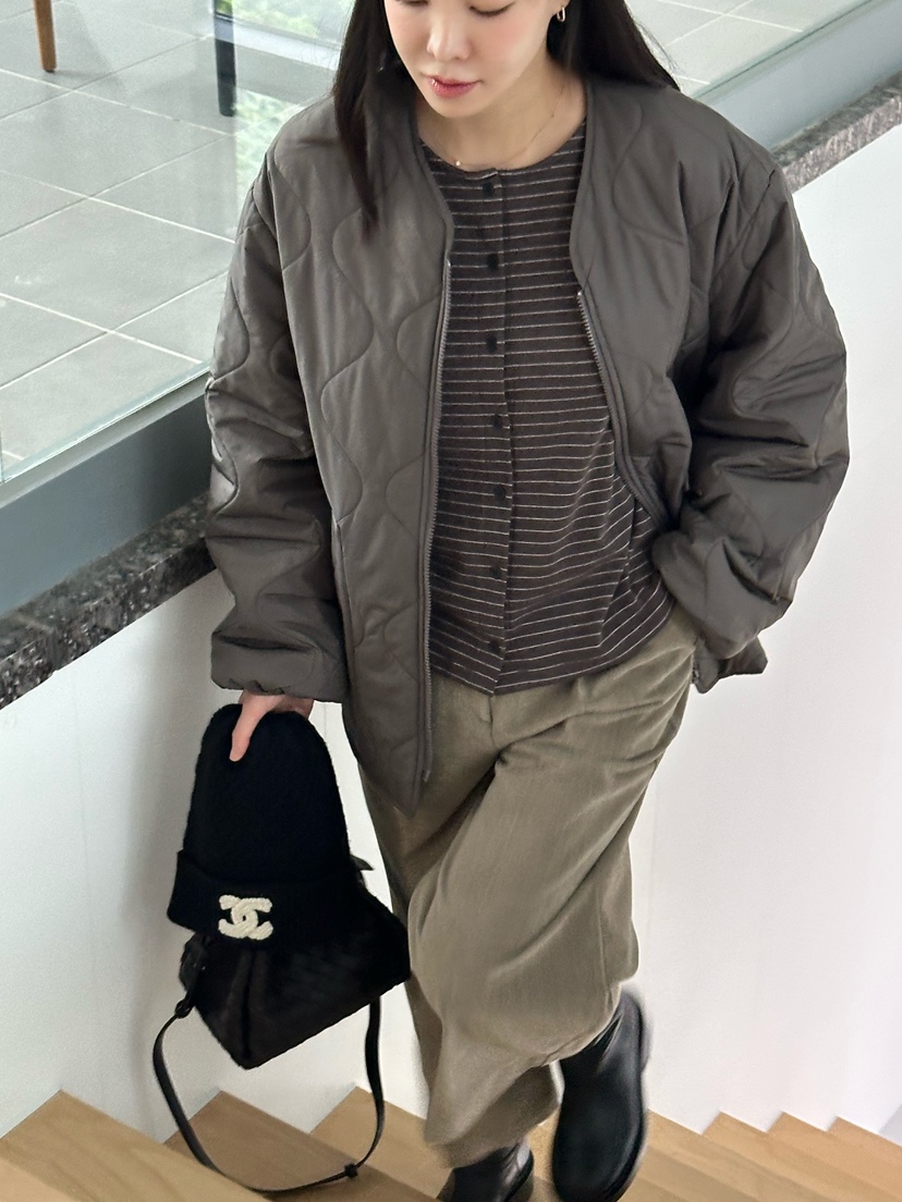 LE VASE韓國代購㊣女士新款時尚休閑職業熱賣夾克填充雙面LE VASE夾克