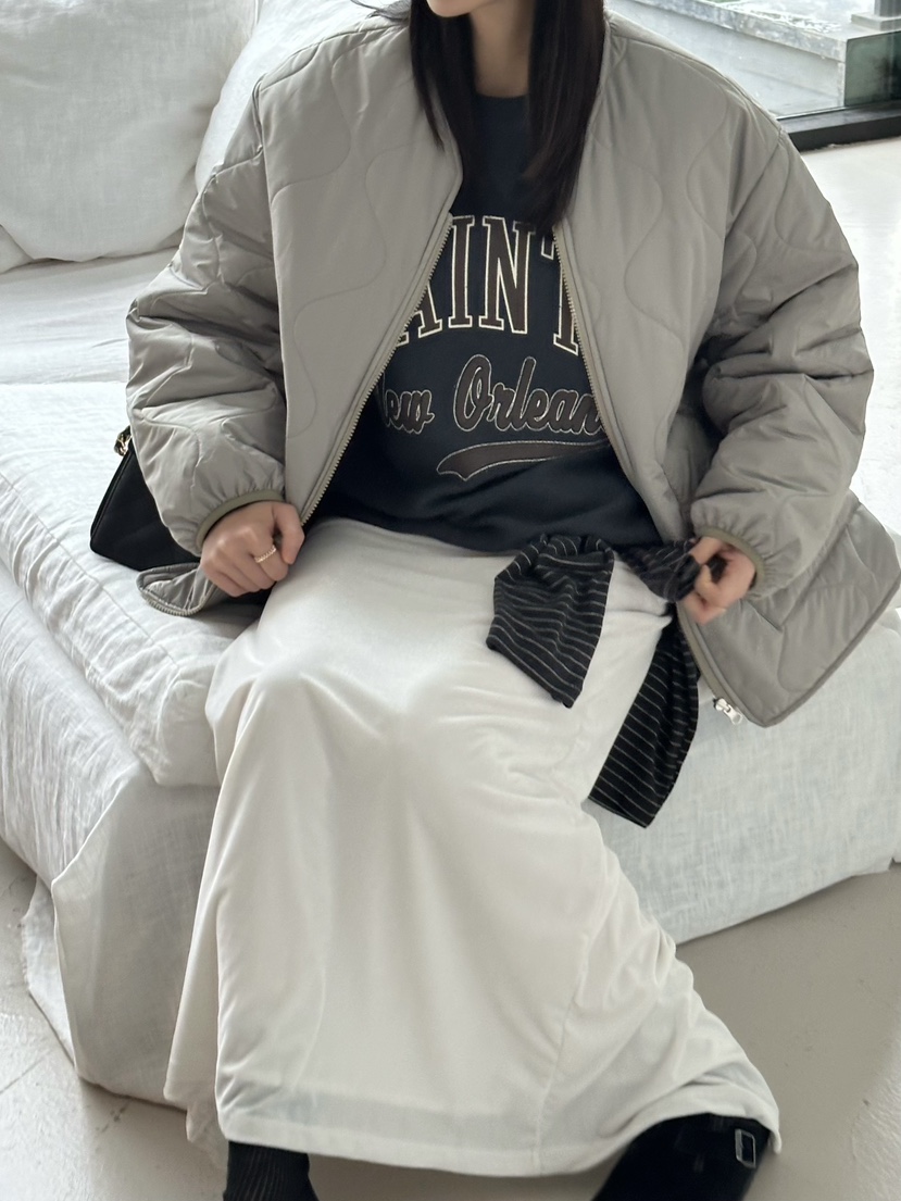 LE VASE韓國代購㊣女士新款時尚休閑職業熱賣夾克填充雙面LE VASE夾克