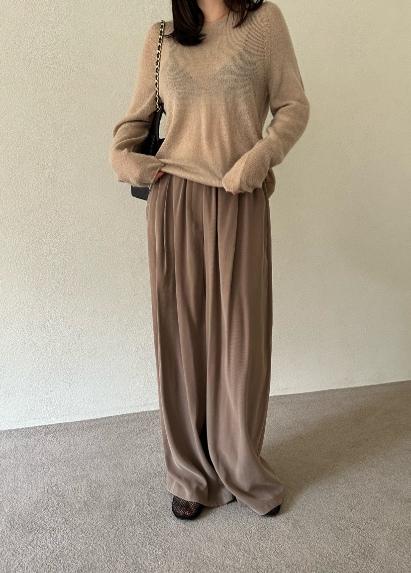 LE VASE韓國代購㊣女裝新品推薦休閑熱賣真品人氣休閑褲條紋LE VASE休閑褲圖色2