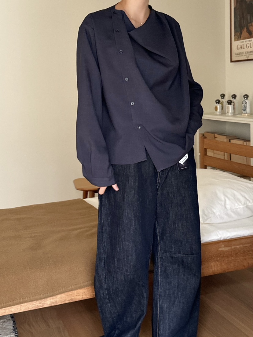 LE VASE東大門㊣代購女裝新品熱賣推薦職業休閑襯衫蕾絲衫LE VASE襯衫/蕾絲衫