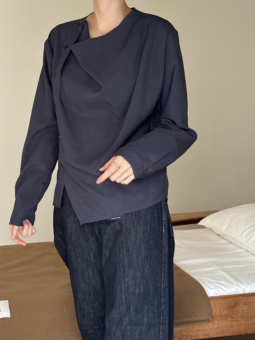 LE VASE東大門㊣代購女裝新品熱賣推薦職業休閑襯衫蕾絲衫LE VASE襯衫/蕾絲衫