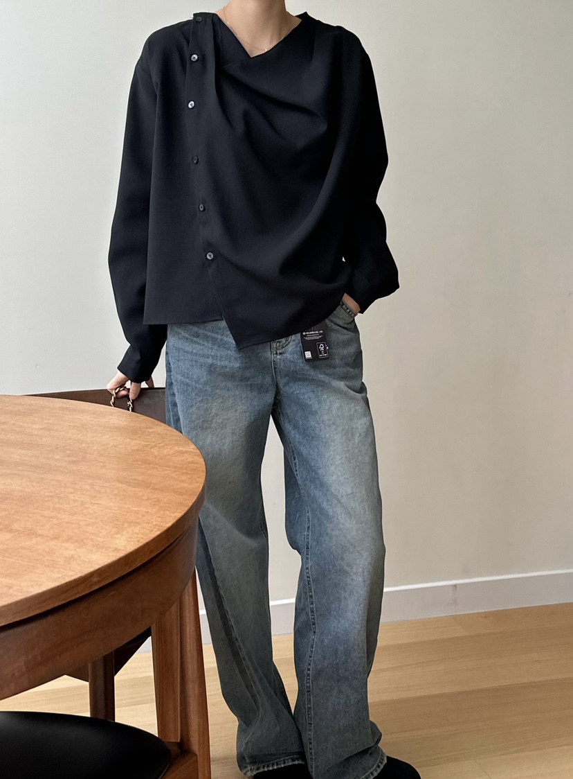 LE VASE東大門㊣代購女裝新品熱賣推薦職業休閑襯衫蕾絲衫LE VASE襯衫/蕾絲衫