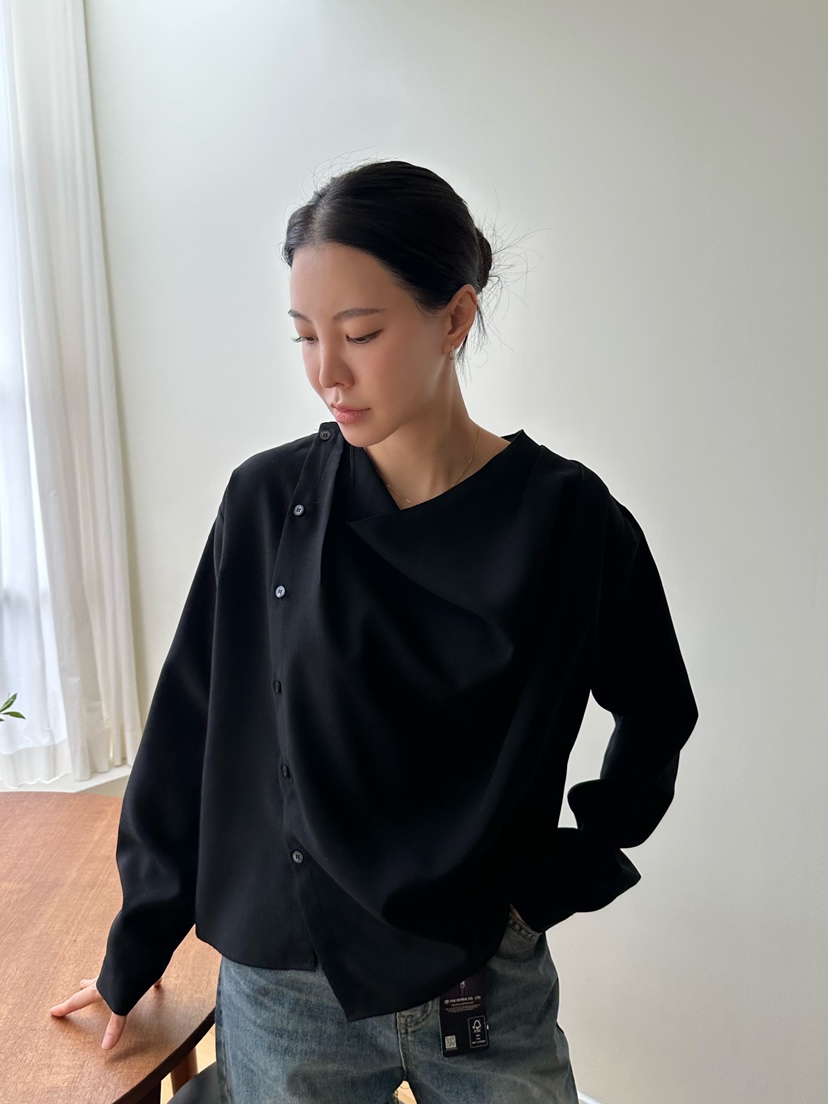 LE VASE東大門㊣代購女裝新品熱賣推薦職業休閑襯衫蕾絲衫LE VASE襯衫/蕾絲衫
