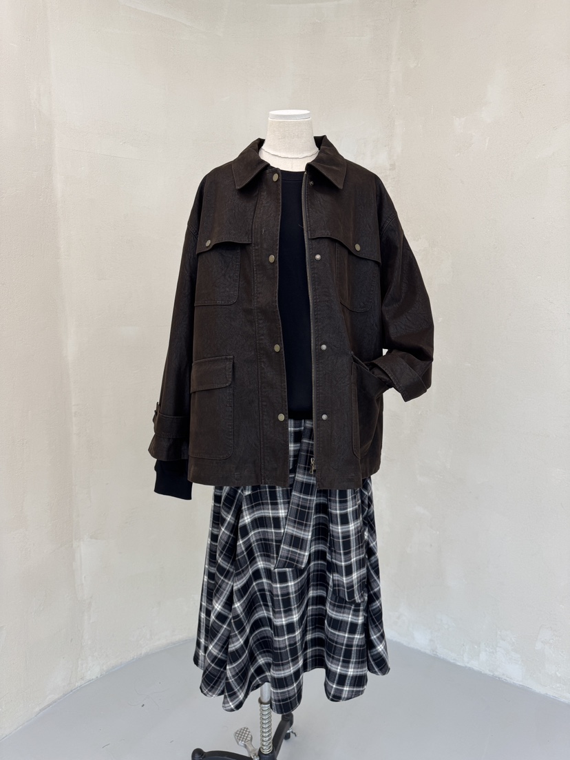 LAUNDRY東大門㊣實拍女裝新款時尚真品25秋冬推薦夾克絨面革LAUNDRY夾克