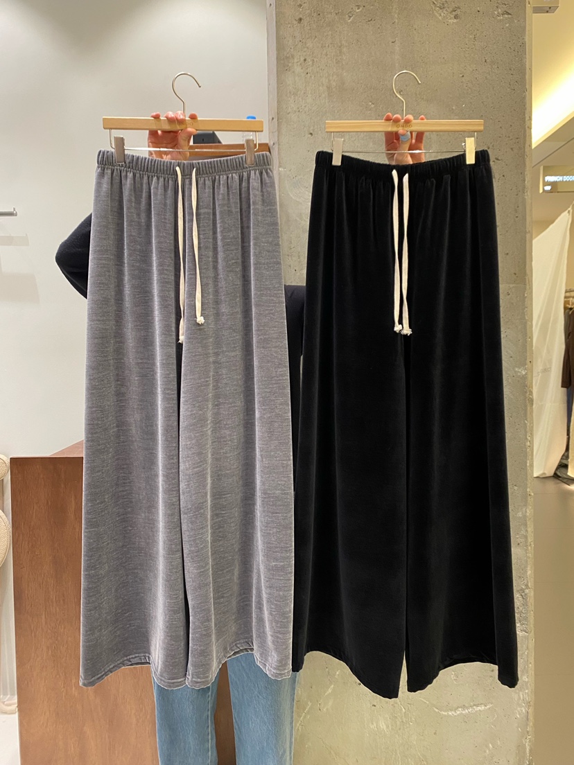 ONDO-P東大門㊣實拍女裝新品25秋冬真品職業推薦休閑褲天鵝絨ONDO-P休閑褲