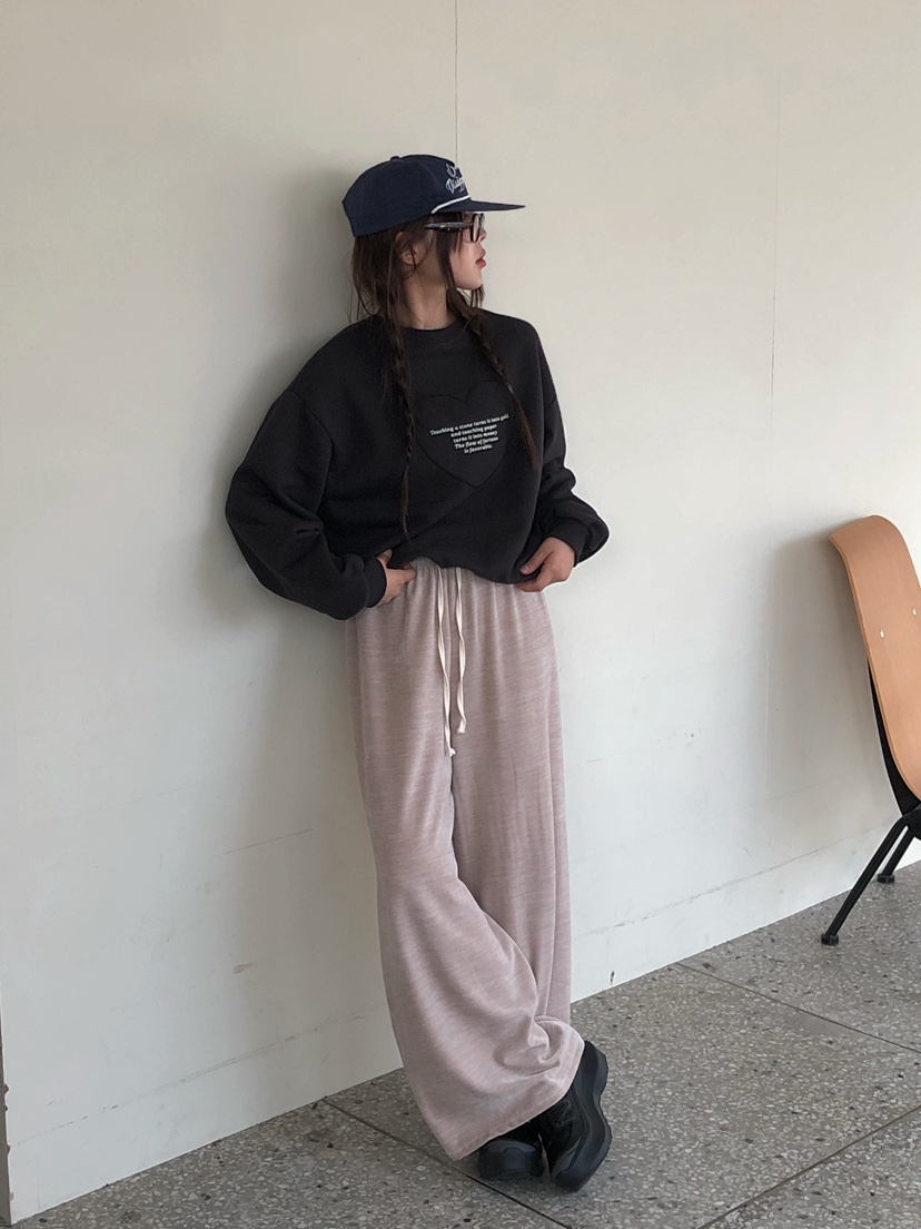 ONDO-P東大門㊣實拍女裝新品25秋冬真品職業推薦休閑褲天鵝絨ONDO-P休閑褲