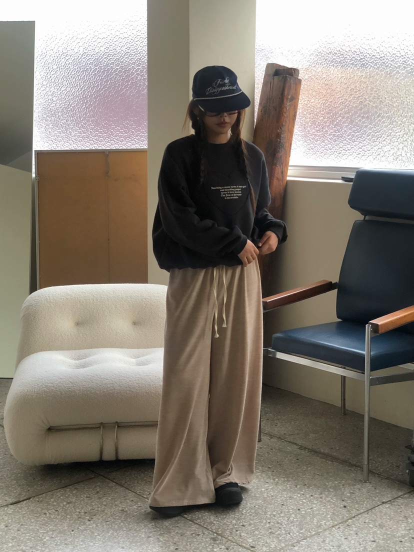 ONDO-P東大門㊣實拍女裝新品25秋冬真品職業推薦休閑褲天鵝絨ONDO-P休閑褲