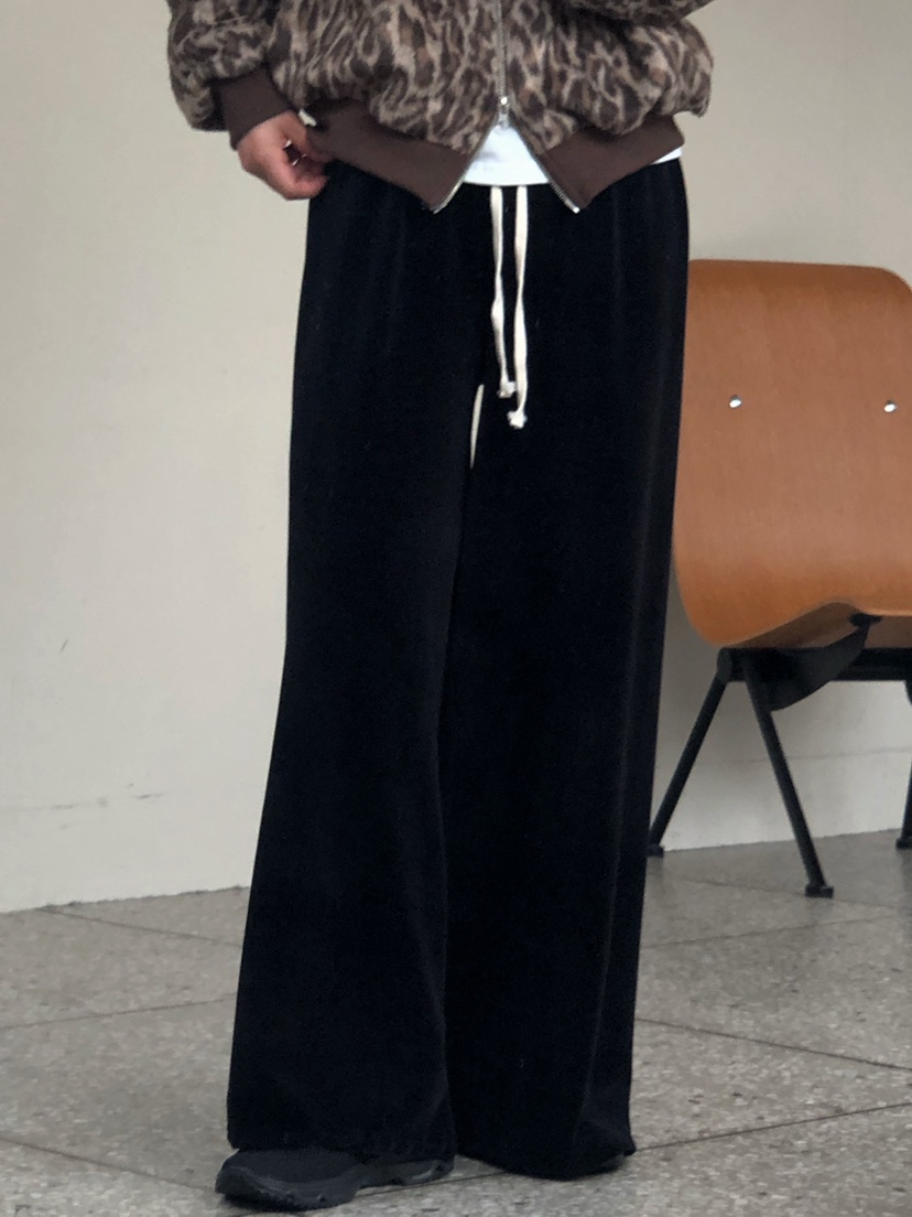 ONDO-P東大門㊣實拍女裝新品25秋冬真品職業推薦休閑褲天鵝絨ONDO-P休閑褲