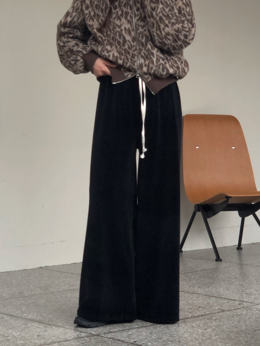 ONDO-P東大門㊣實拍女裝新品25秋冬真品職業推薦休閑褲天鵝絨ONDO-P休閑褲