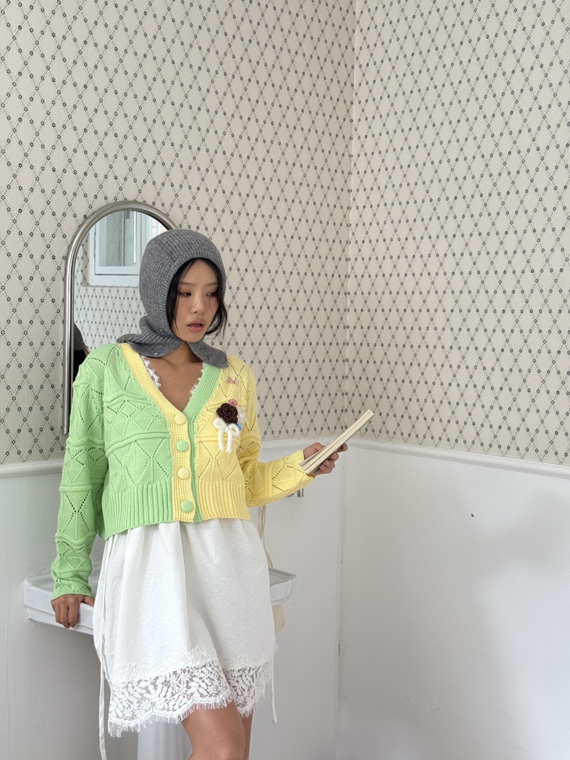 MAISONDEGLORY韓國代購㊣女士新款人氣推薦25秋冬針織衫開衫MAISON DE GLORY針織衫