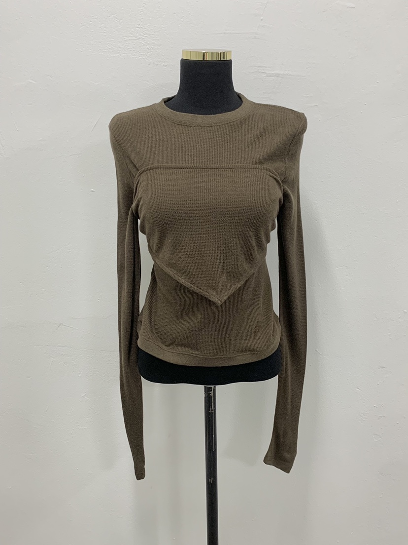 BEFORE SUNRISE東大門㊣代購女士新品真品25秋冬長袖T恤華夫格BEFORE SUNRISE長袖T恤
