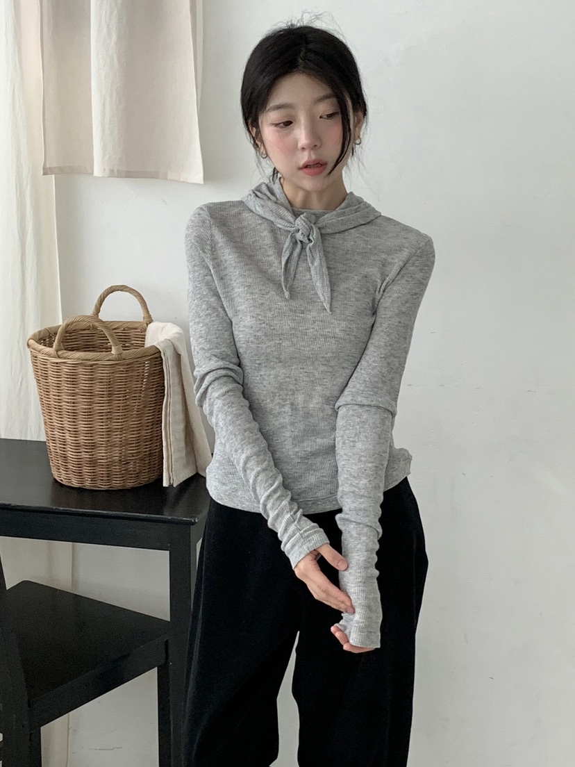 BEFORE SUNRISE東大門㊣代購女士新品真品25秋冬長袖T恤華夫格BEFORE SUNRISE長袖T恤