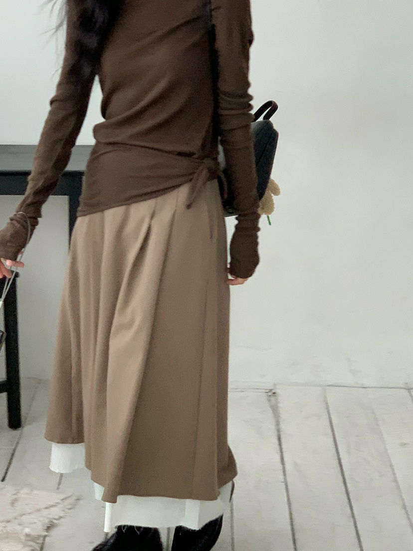 BEFORE SUNRISE東大門㊣代購女士新品真品25秋冬長袖T恤華夫格BEFORE SUNRISE長袖T恤