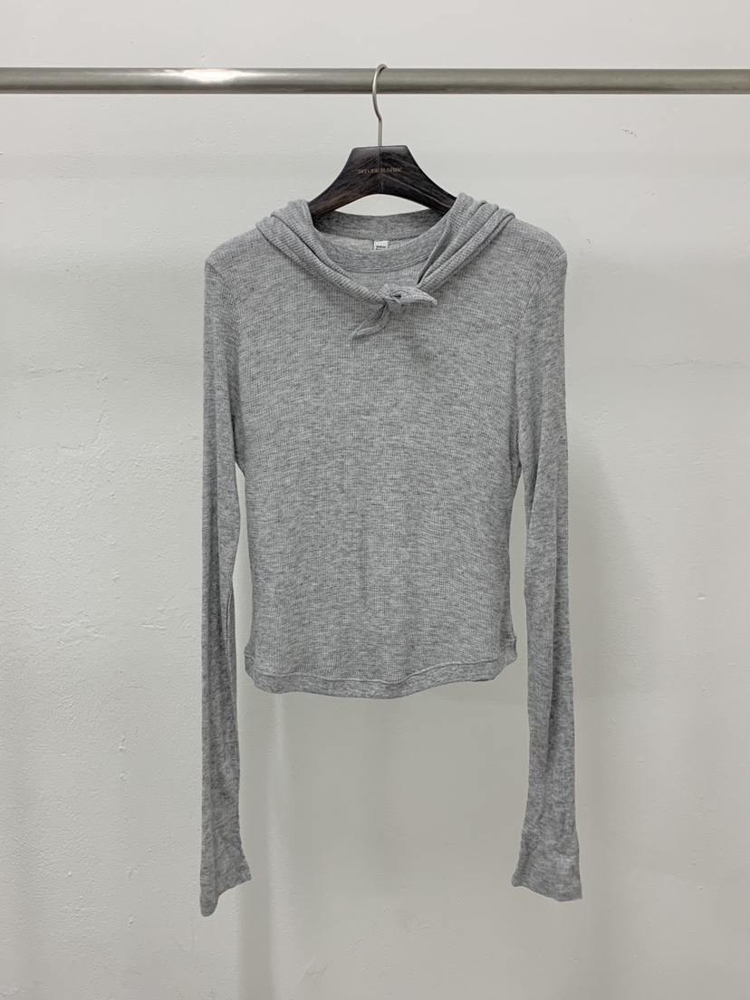 BEFORE SUNRISE東大門㊣代購女士新品真品25秋冬長袖T恤華夫格BEFORE SUNRISE長袖T恤圖色3