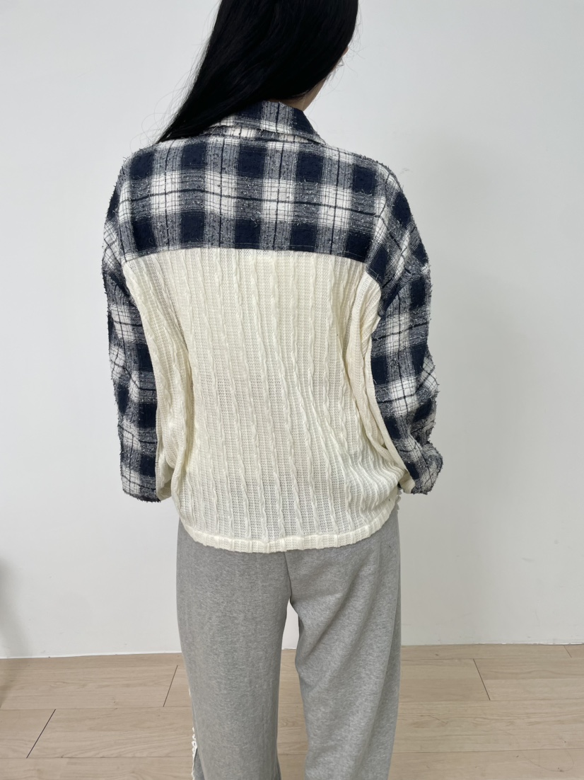 MILLIMETER韓國直郵㊣女裝新款職業真品時尚襯衫蕾絲衫格子MILLIMETER/MGML襯衫/蕾絲衫