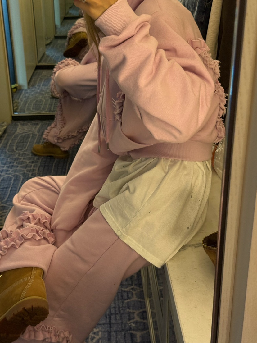 ZEROZERO東大門㊣直郵女士新品真品時尚人氣推薦休閑褲荷葉邊ZEROZERO休閑褲