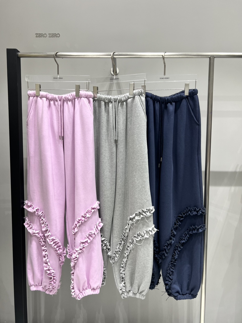 ZEROZERO東大門㊣直郵女士新品真品時尚人氣推薦休閑褲荷葉邊ZEROZERO休閑褲
