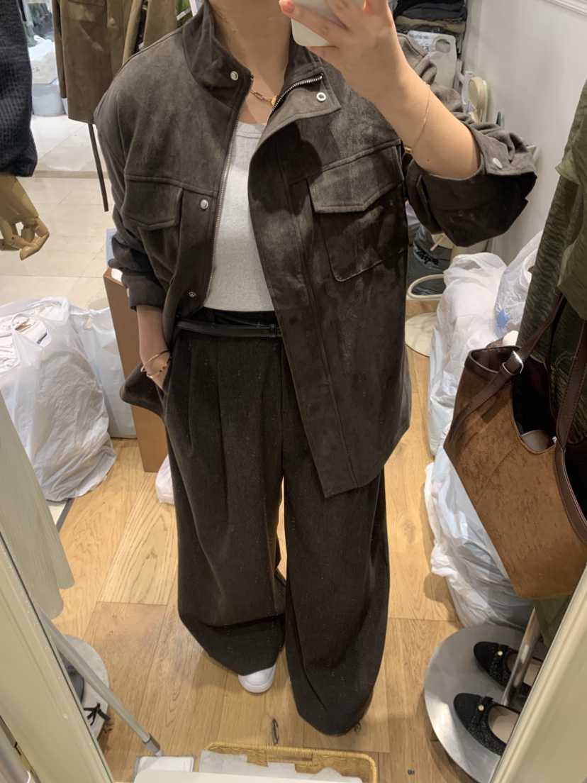 DE GO YOU東大門㊣代購女裝新品真品人氣職業25秋冬夾克絨面革DE GO YOU夾克