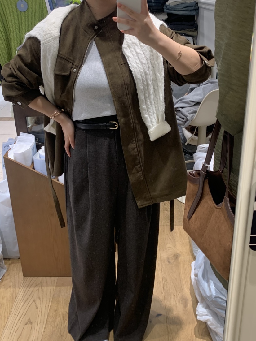 DE GO YOU東大門㊣代購女裝新品真品人氣職業25秋冬夾克絨面革DE GO YOU夾克