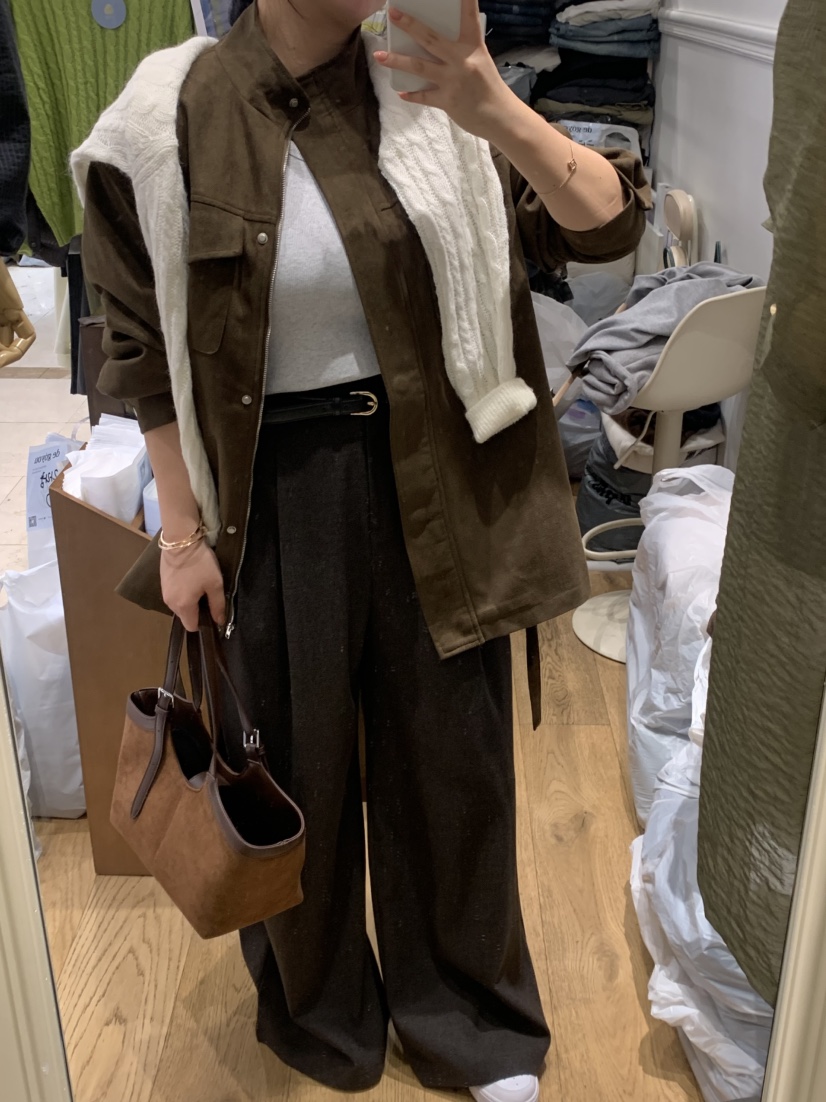 DE GO YOU東大門㊣代購女裝新品真品人氣職業25秋冬夾克絨面革DE GO YOU夾克