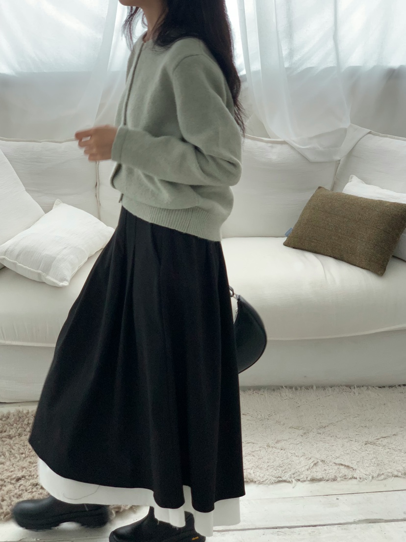 BEFORE SUNRISE東大門㊣實拍女士新品25秋冬毛衣蝴蝶結開衫BEFORE SUNRISE毛衣