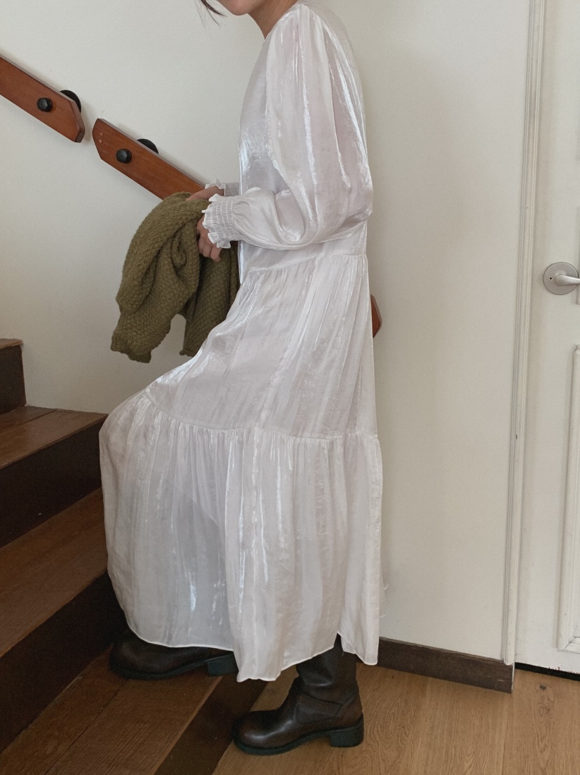 MOSMOS韓國代購㊣女士新款熱賣人氣真品推薦時尚職業連衣裙MOSMOS連衣裙