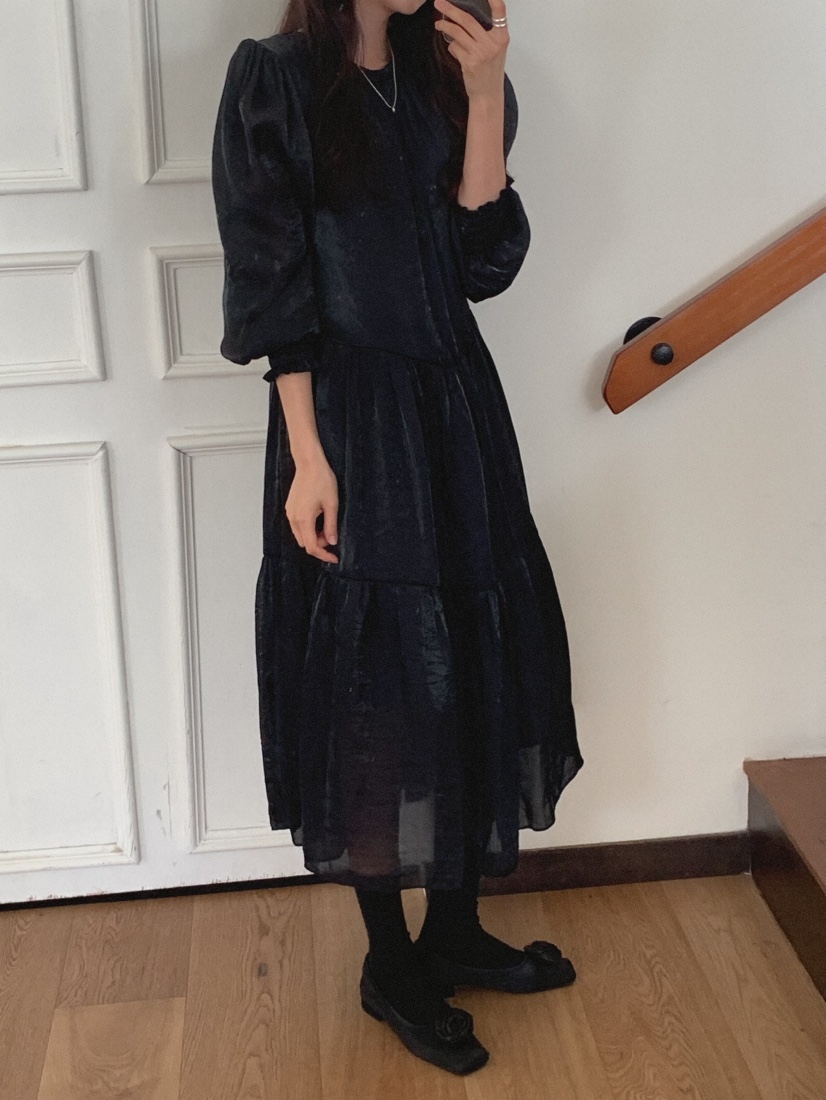 MOSMOS韓國代購㊣女士新款熱賣人氣真品推薦時尚職業連衣裙MOSMOS連衣裙