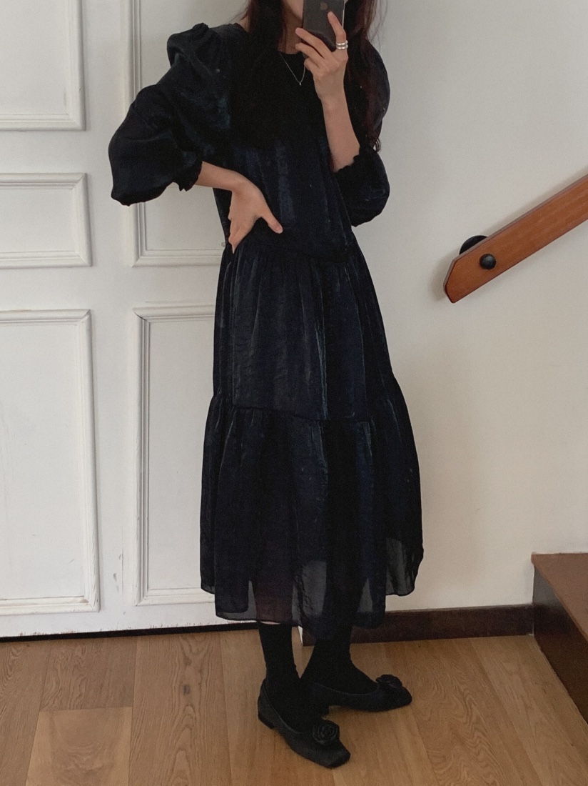 MOSMOS韓國代購㊣女士新款熱賣人氣真品推薦時尚職業連衣裙MOSMOS連衣裙