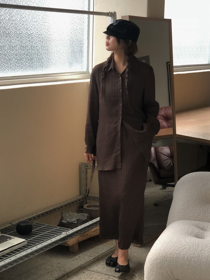ONDO-P東大門㊣代購女裝新品推薦熱賣人氣真品時尚長裙褶裙ONDO-P長裙
