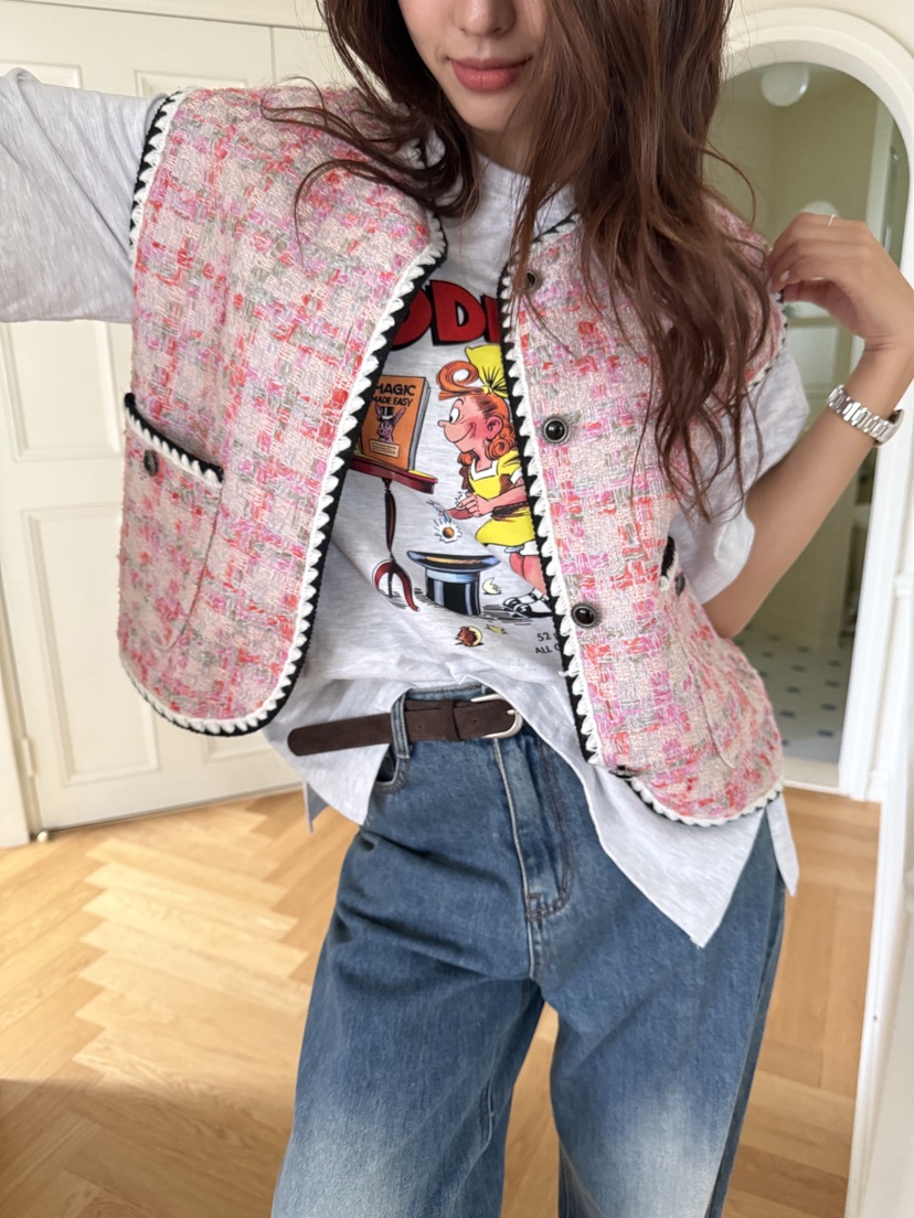 MOSMOS東大門㊣代購女裝新款推薦真品25秋冬人氣時尚職業馬甲MOSMOS馬甲